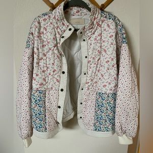 Blank NYC Flower Puffy Coat MEDIUM